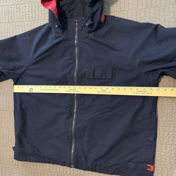 Vtg Polo Golf Ralph Lauren Jacket Men XL Blue Lightweight Packable Hood Boxy Fit - Picture 12 of 16